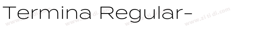 Termina Regular字体转换